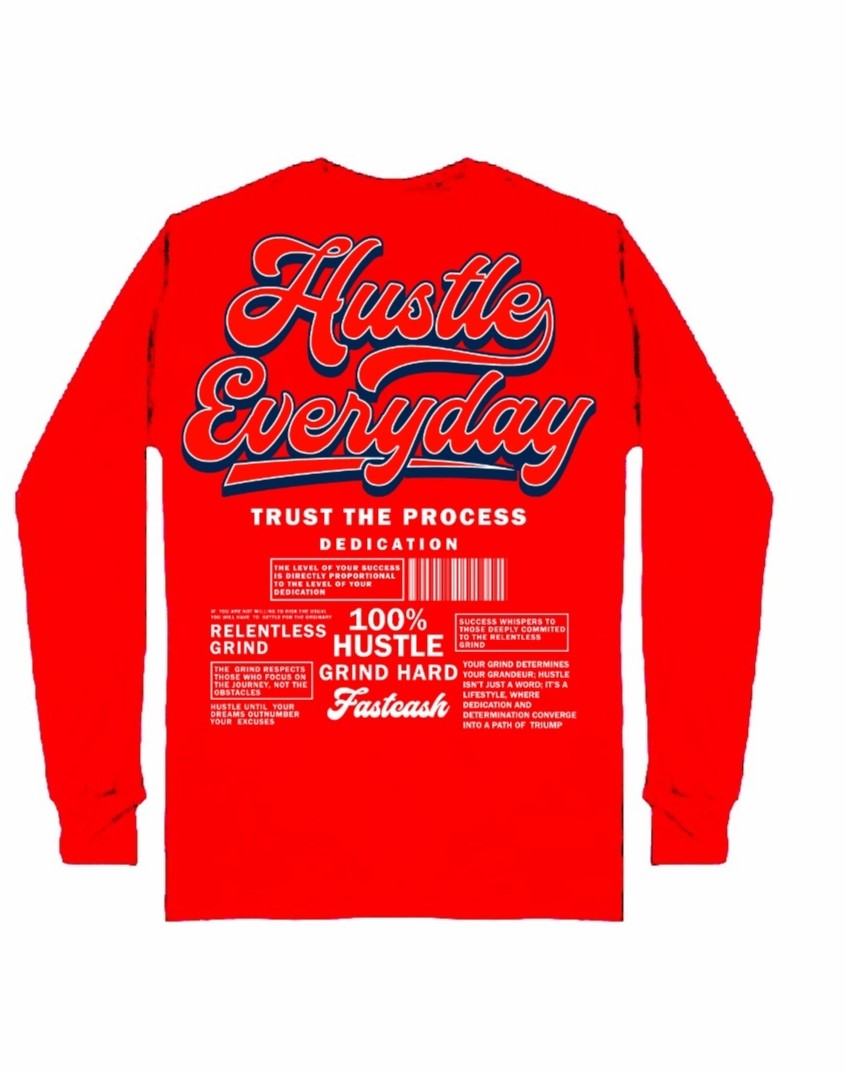 FC HUSTLE EVERYDAY LS (Red)