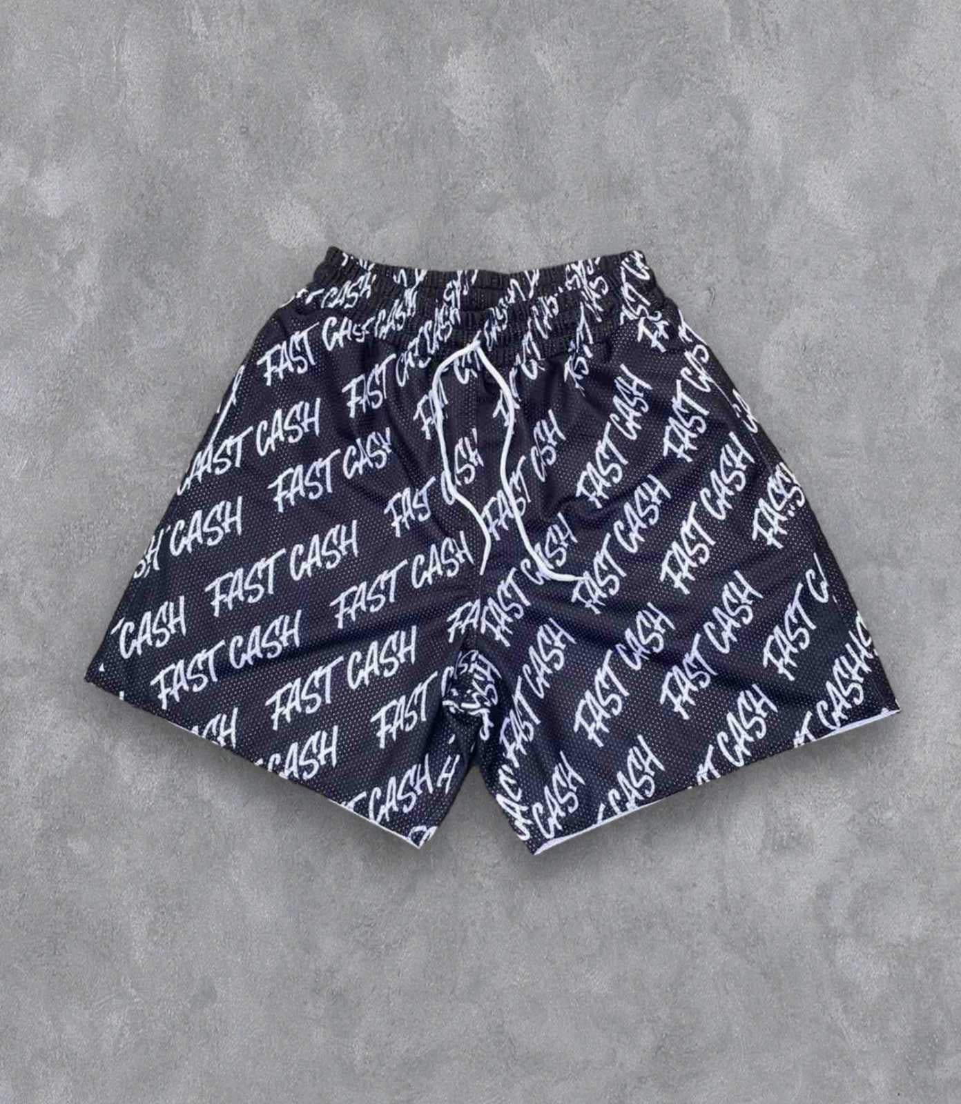 FC FULL PRINT SUBLI MESH (SHORTS) BLACK AND WHITE